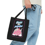 Load image into Gallery viewer, Cute but Psycho Tote Bag (BLACK)
