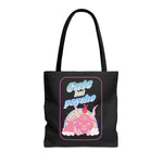 Load image into Gallery viewer, Cute but Psycho Tote Bag (BLACK)
