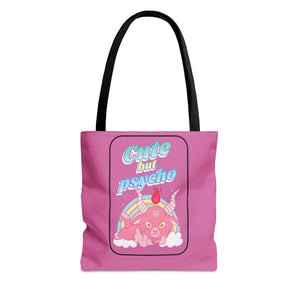 Cute but Psycho Tote Bag (ROSE')