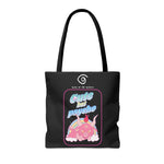 Load image into Gallery viewer, Cute but Psycho Tote Bag (BLACK)
