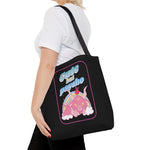 Load image into Gallery viewer, Cute but Psycho Tote Bag (BLACK)
